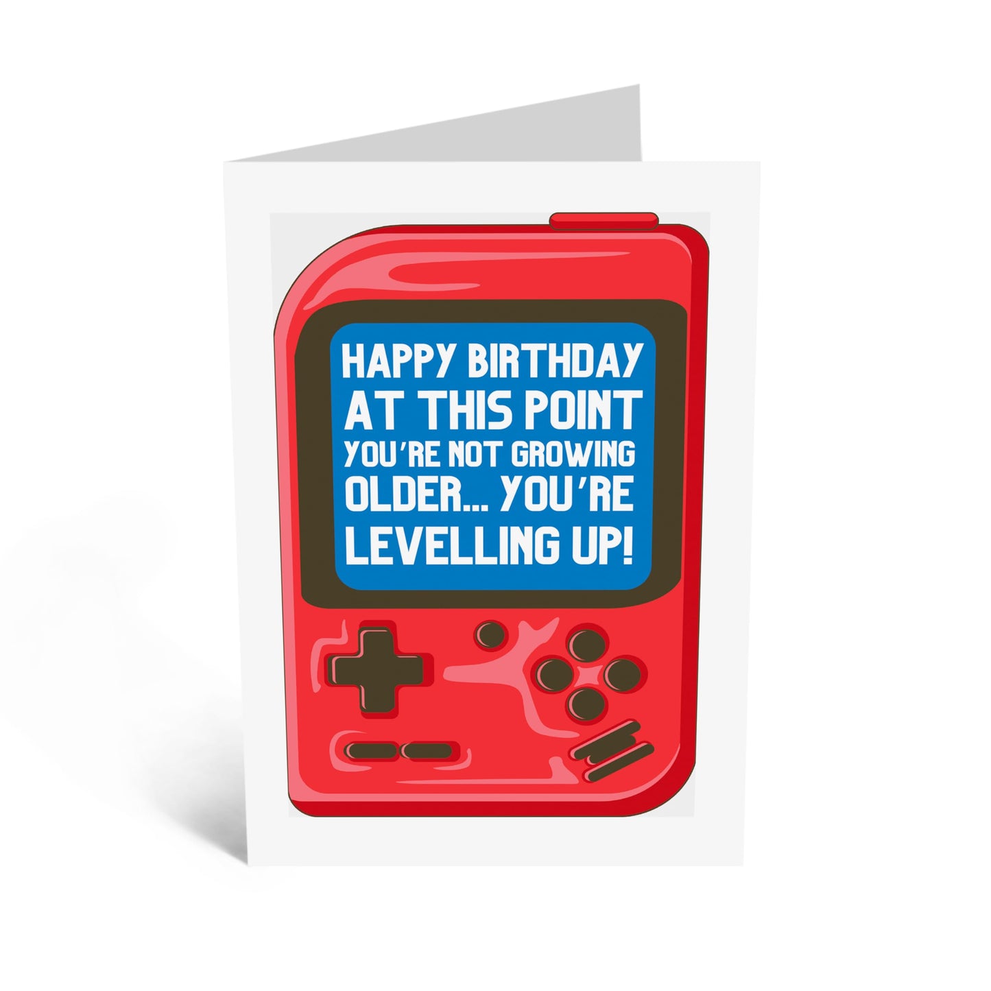 Encouraging Birthday Card - 'YOU'RE LEVELING UP' - Celebrate with a Fun Twist on Growing Older - Add a Positive and Uplifting Touch to Their Special Day - Includes Envelope and Stickers by Central 23