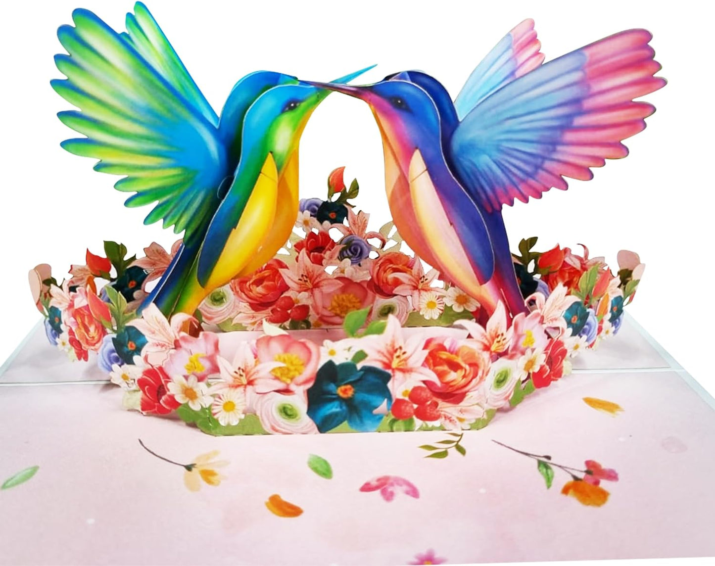 Cute Pop Up Card - Hummingbird - For Men Women Him Her