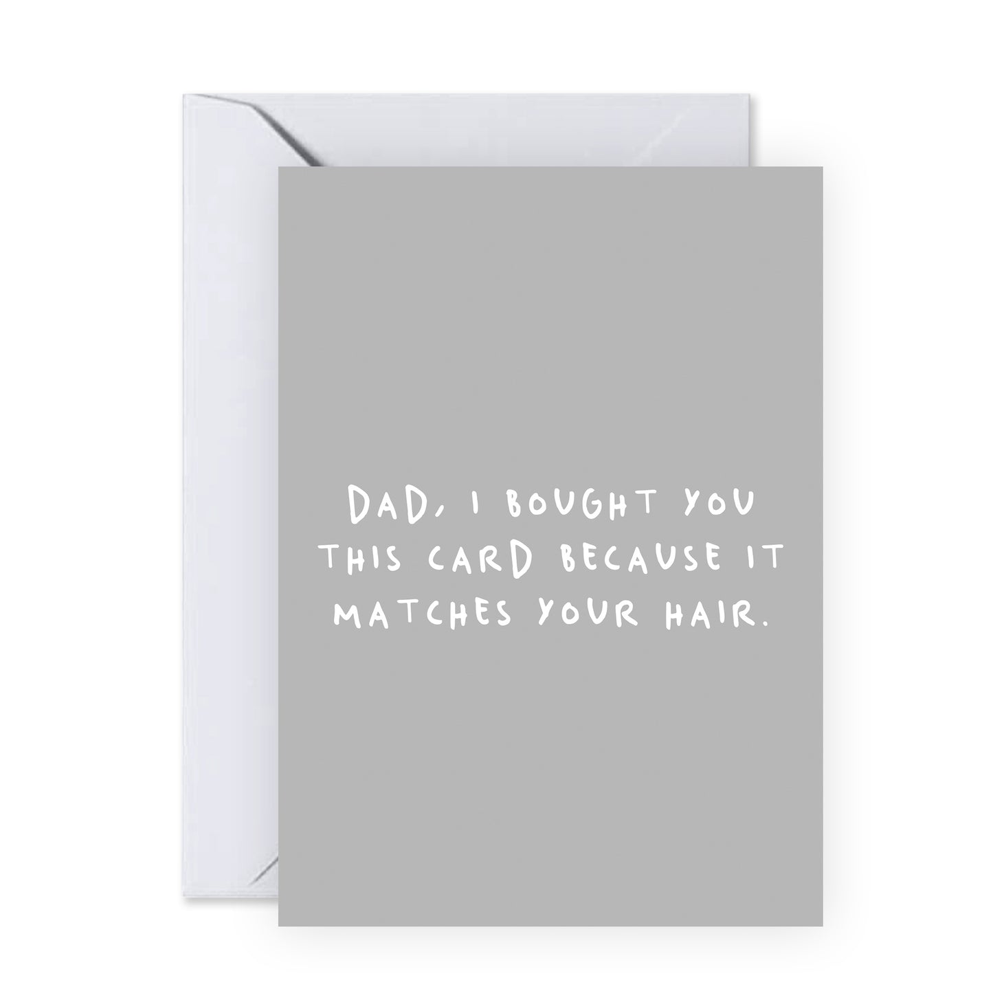 Funny Birthday Card - Dad, It Matches You Hair - For Father Men Him