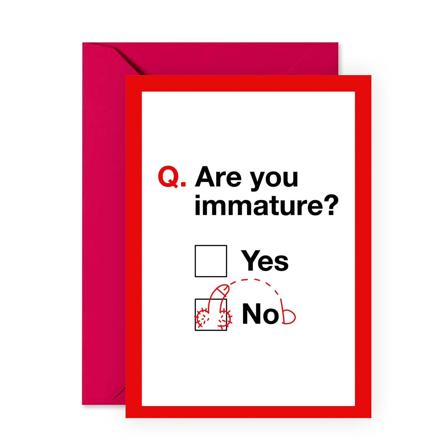 Funny Birthday Card For Men - Are You Immature - For Men Boyfriend Husband