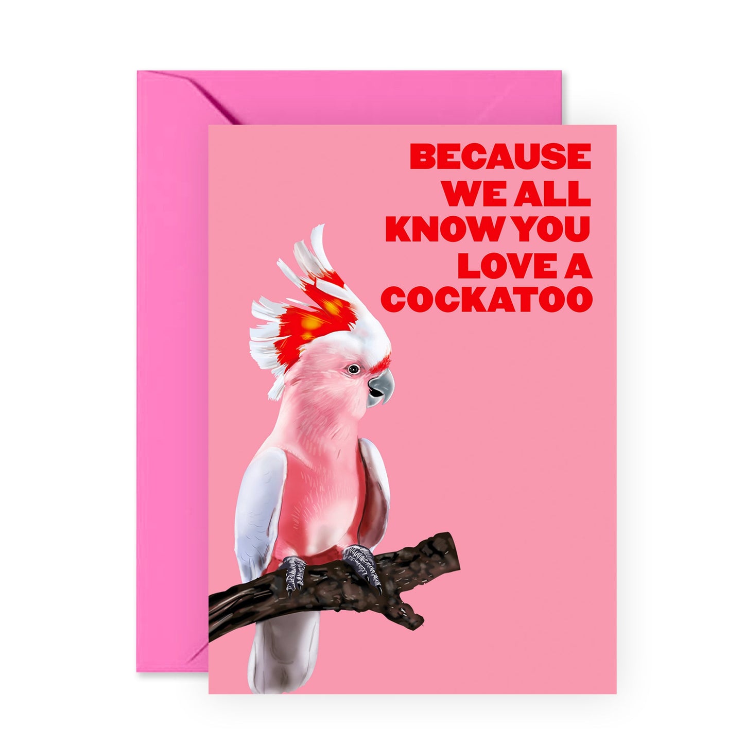 '- Funny Birthday Card - “You Love A Cockatoo” - Cheeky Valentine Card For Friends Bff Bestie - Anniversary Card For Wife - Comes With Fun Stickers
