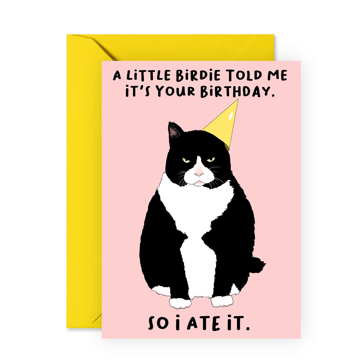 Funny Birthday Card - A Little Birdie Told Me It's Your Birthday - For Men Women Him Her