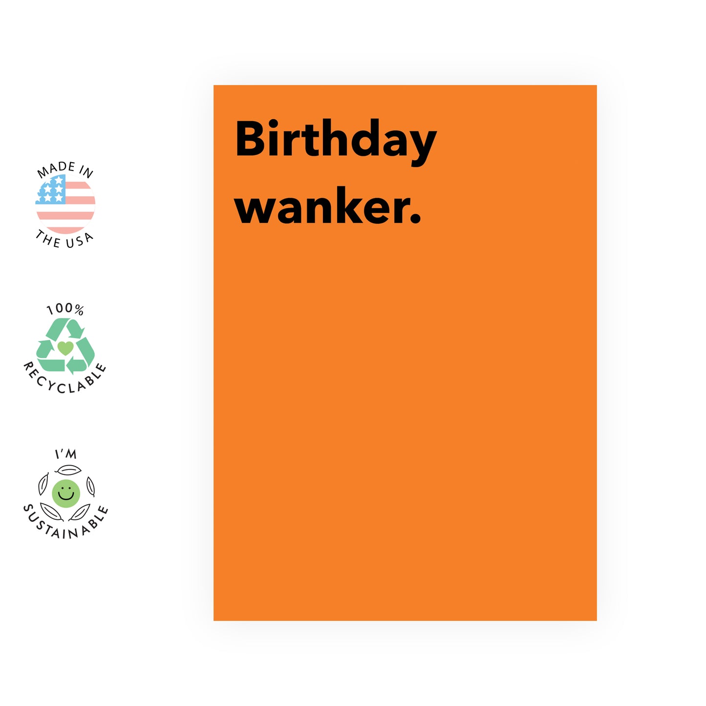 Funny Birthday Card - Birthday W*nker - For Men Boyfriend Husband