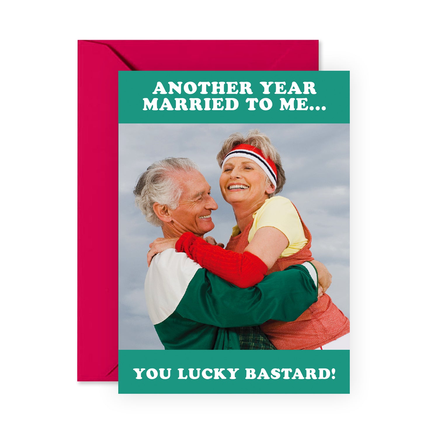 Funny Anniversary Card - Another Year Married To Me - For Men Women Husband Wife