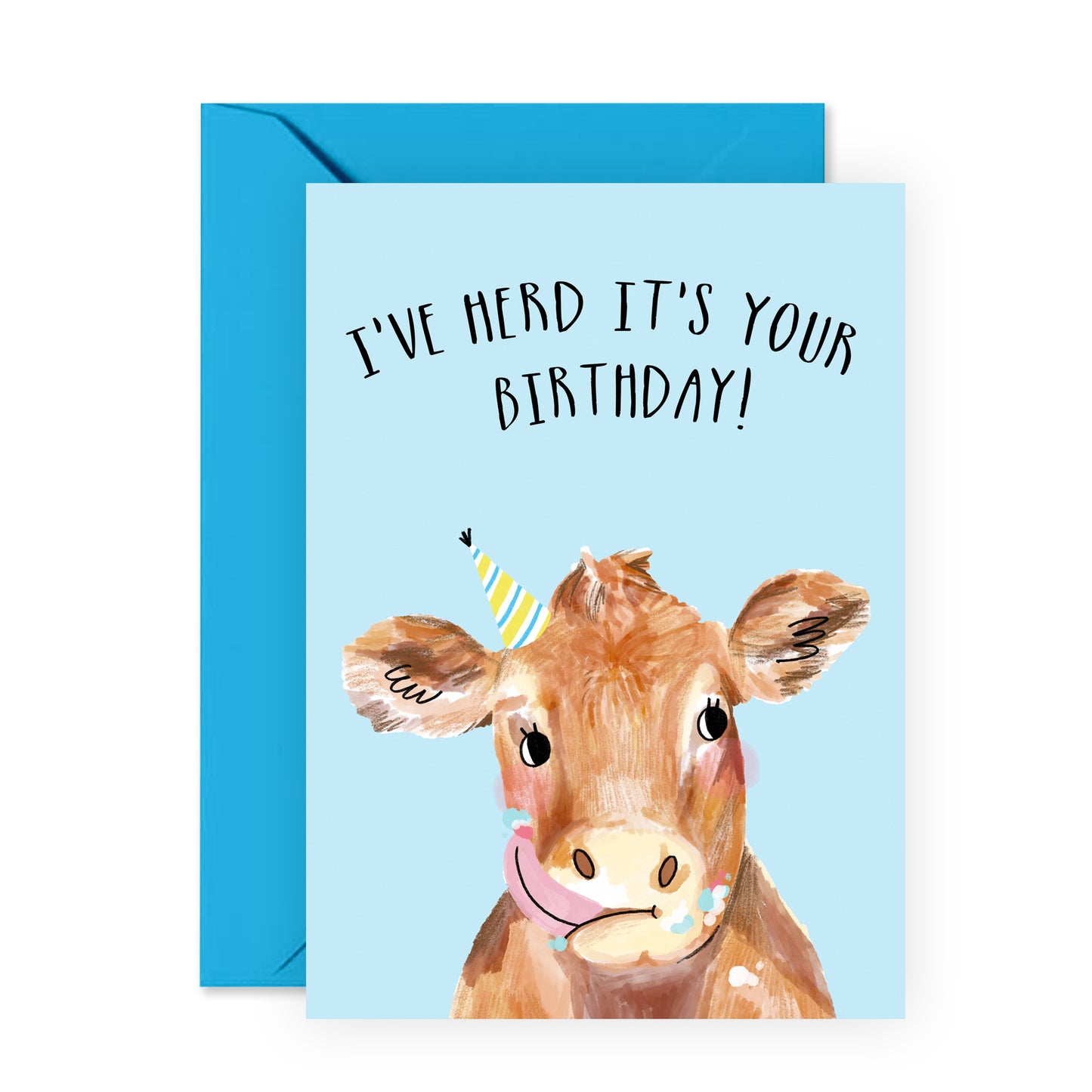 Funny Birthday Card - I've Herd It's Your Birthday - For Men Women