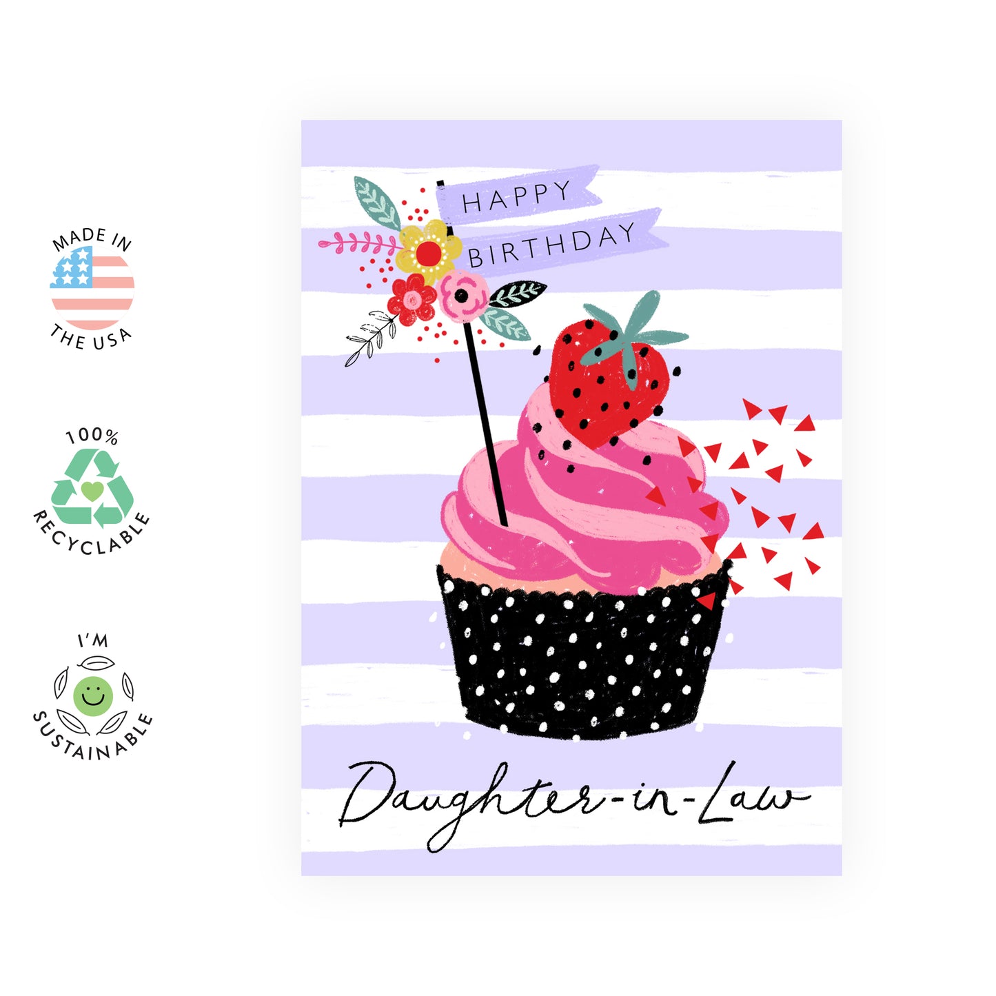 Daughter Birthday Card - Happy Birthday Daughter-In-Law - For Women Her Girls