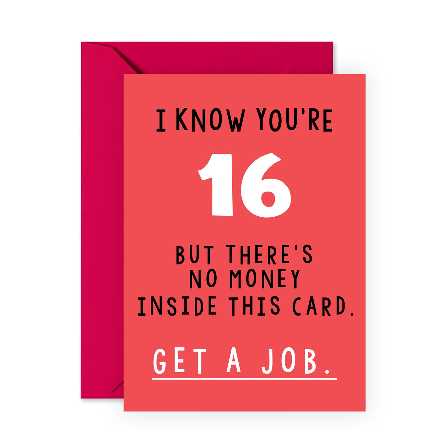16th Birthday Card - I Know You're 16 - For Boys Girls Teenagers