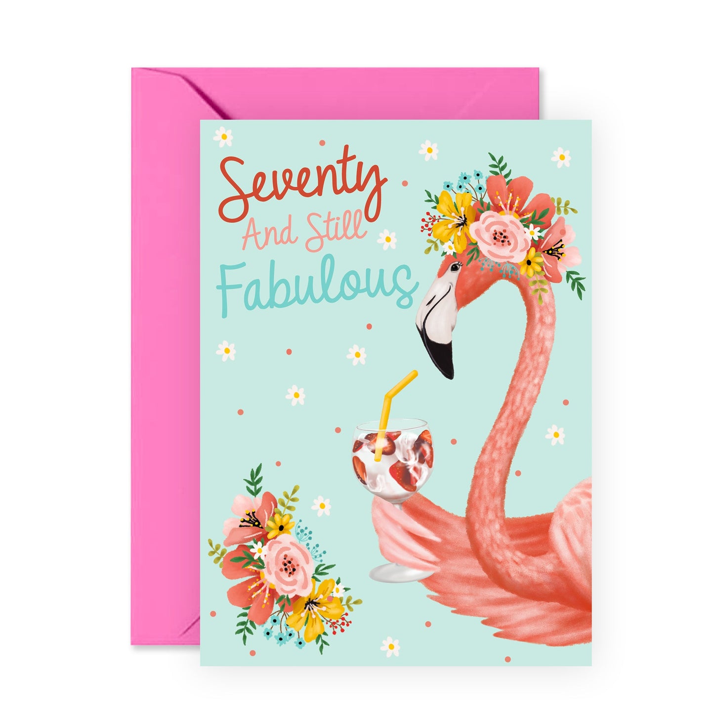 70th Birthday Card - Seventy and Still Fabulous - For Grandma Women Her