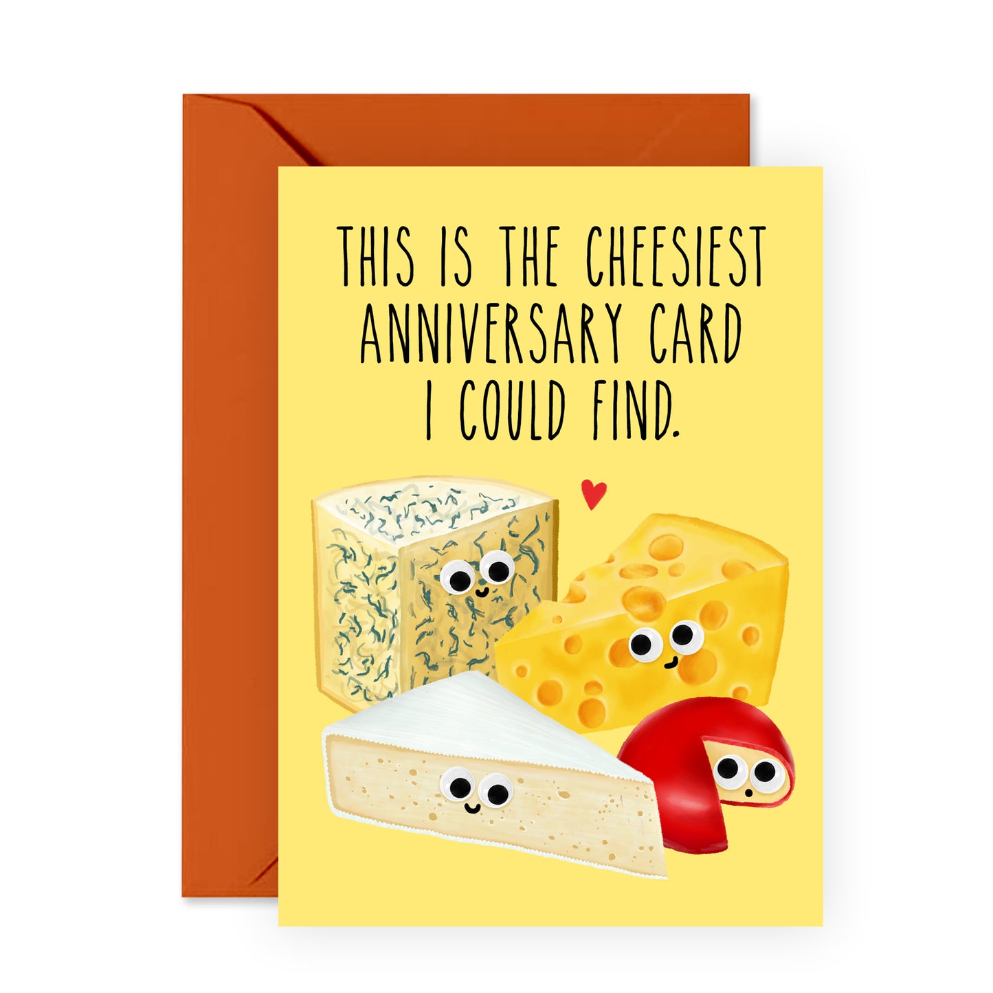 Cute Anniversary Card - Cheesiest Anniversary Card I Could Find - For Men Women Him Her