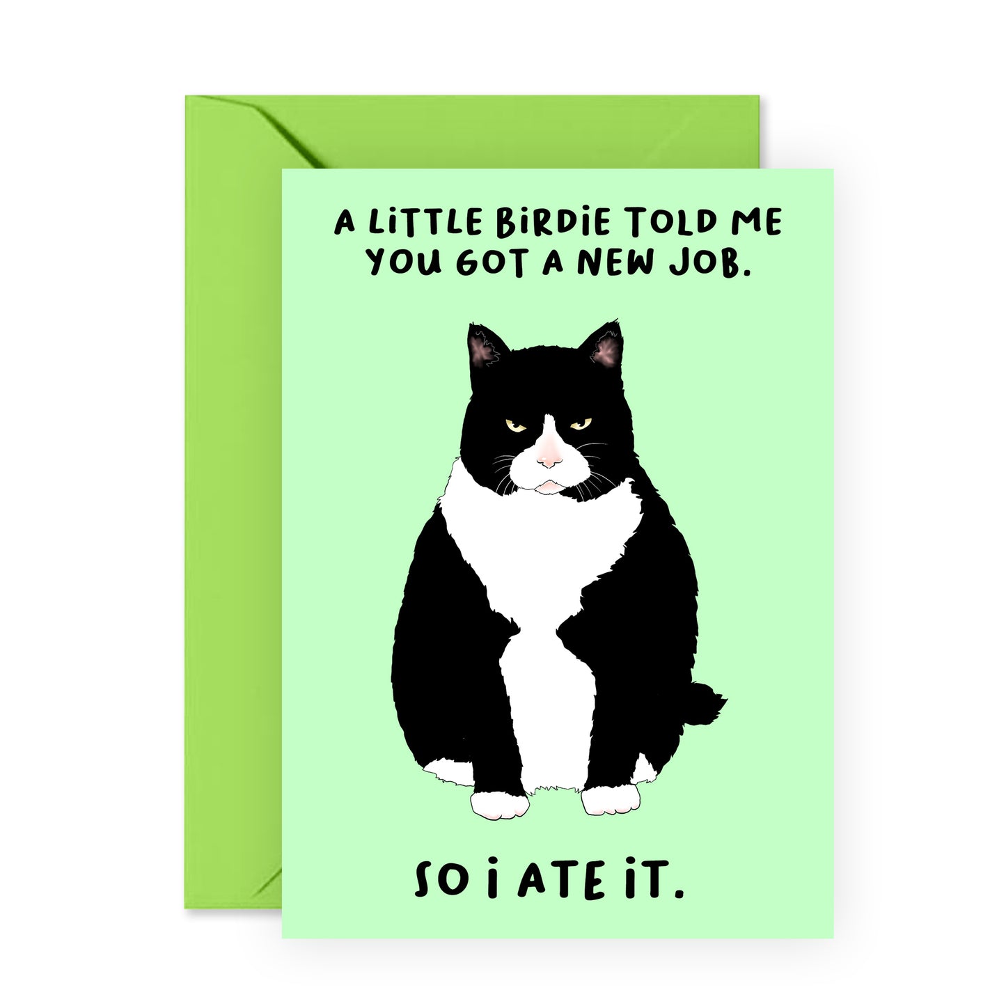 Funny New Job Card - Little Birdie New Job - For Men Women Him Her