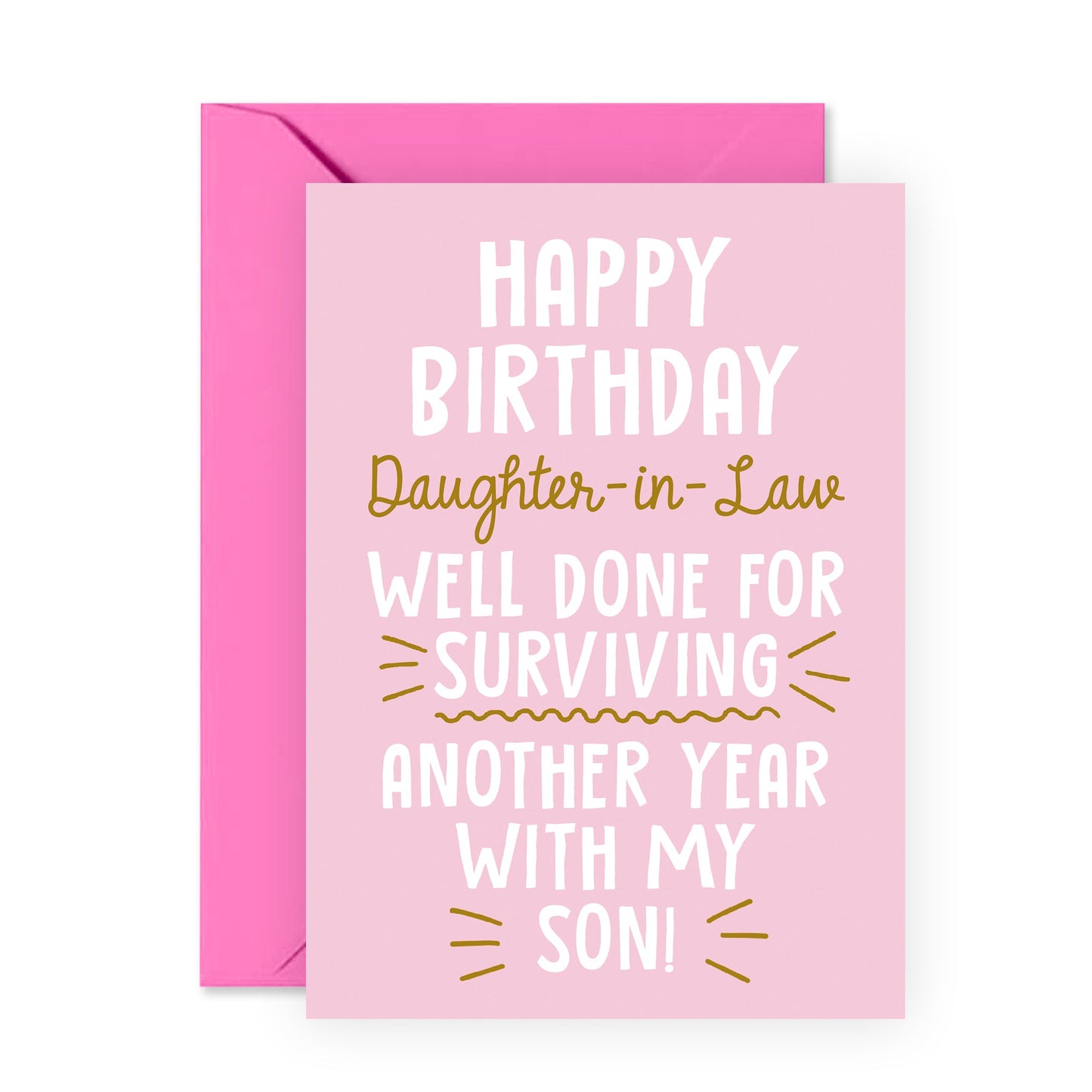 Funny Birthday Card - Happy Birthday Daughter-In-Law - For Women Her