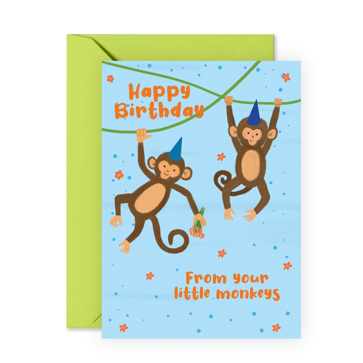 Mom Birthday Card - From Your Little Monkeys - For Women