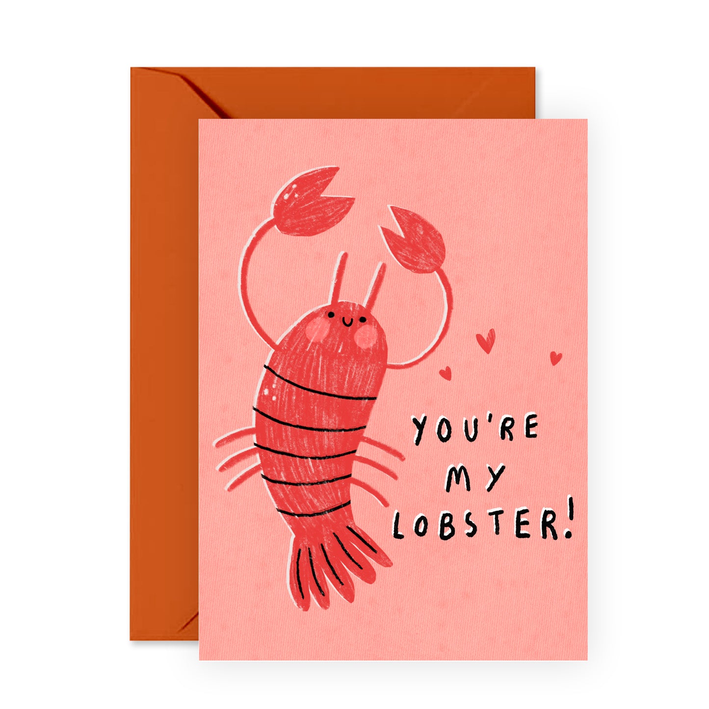 Cute Anniversary Card - You're My Lobster - For Men Women Him Her