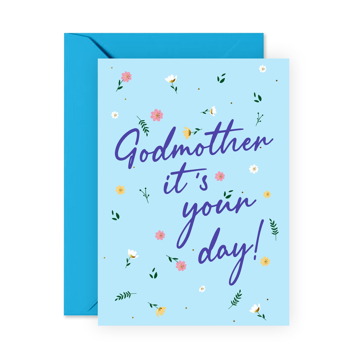 Sweet Birthday Card - Godmother It's Your Day - For Women Her Godmother