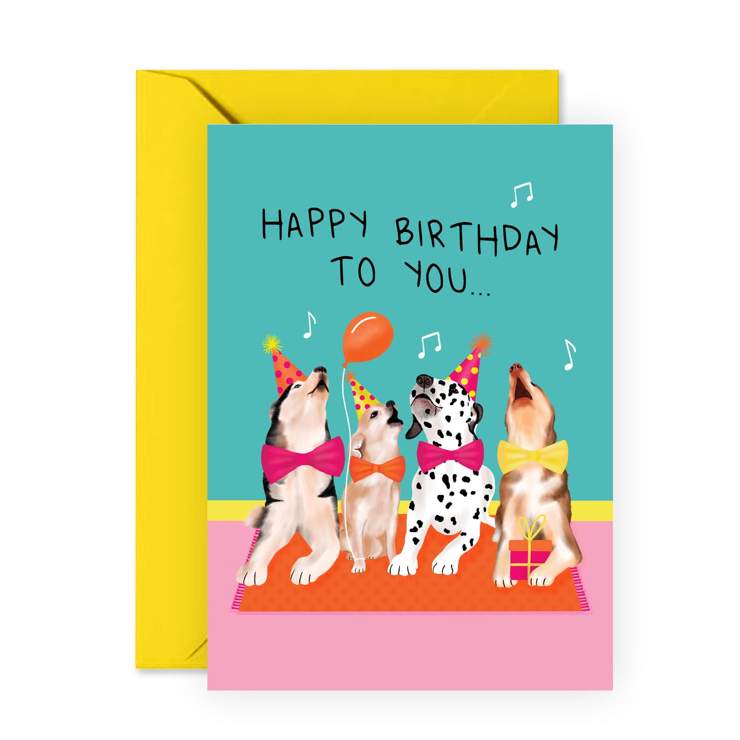 Dog Birthday Card - Happy Birthday To You - For Men Women Kids Boys Girls