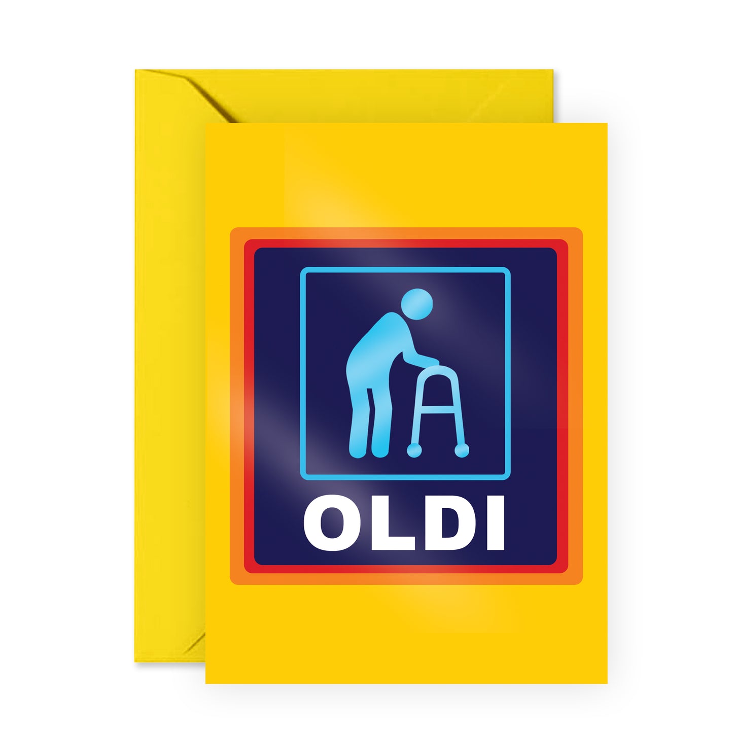 Funny Birthday Card - Oldi - For Men Women