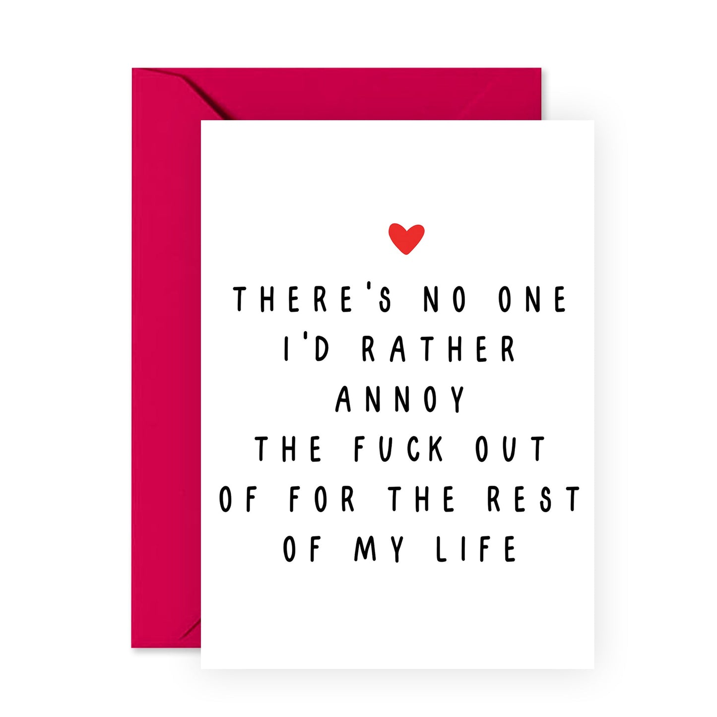 Funny Anniversary Card for Fiance - Love Card for Wife Husband - Greeting Cards for Boyfriend Girlfriend - Valentine Gift for Partner