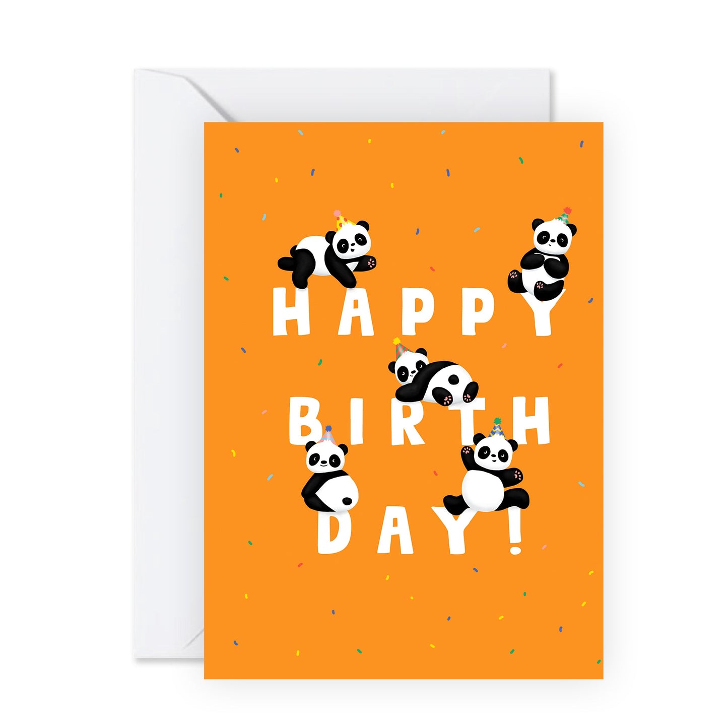Panda Birthday Card - Happy Birthday - For Men Women Kids Boys Girls