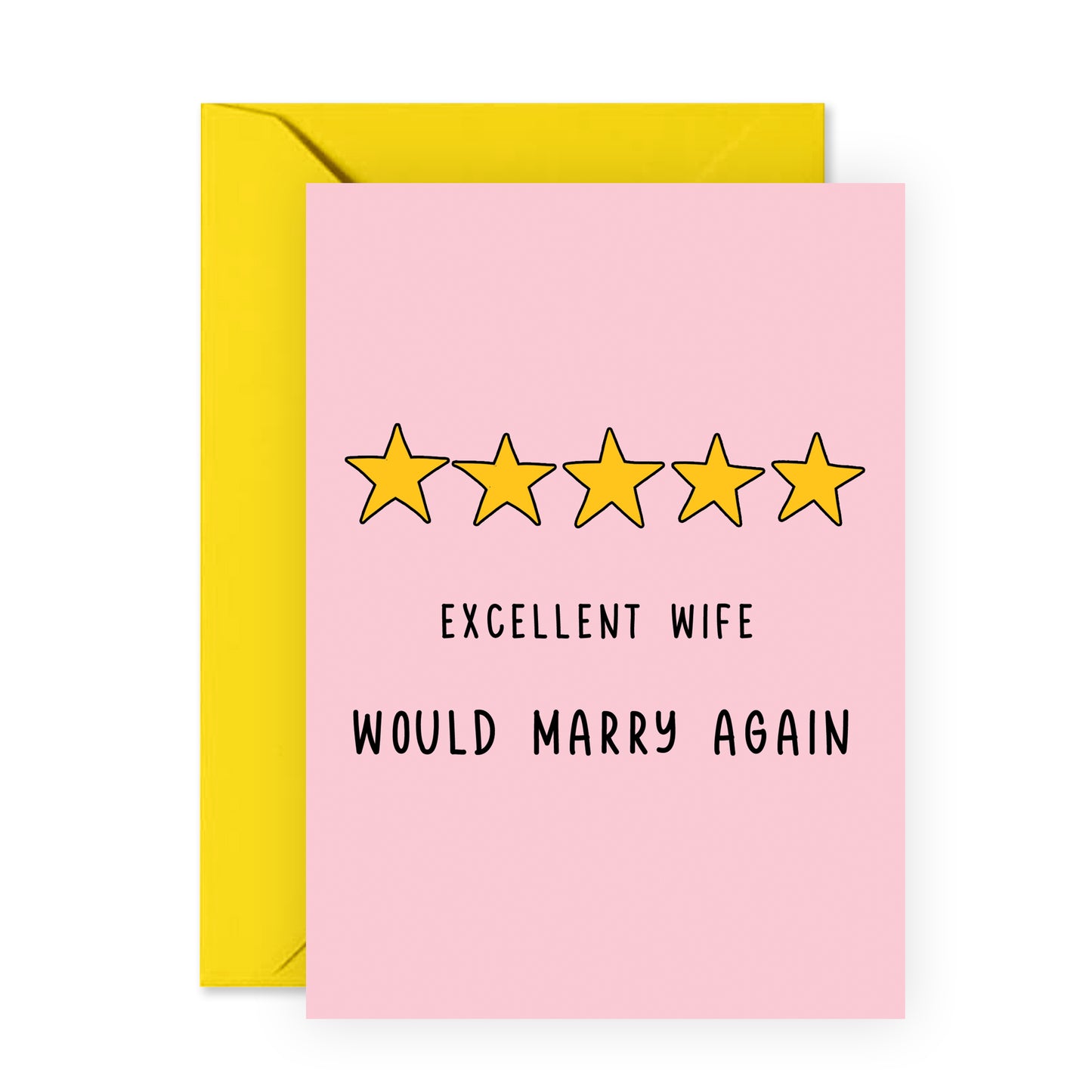 Funny Anniversary Card - Excellent Wife - For Women