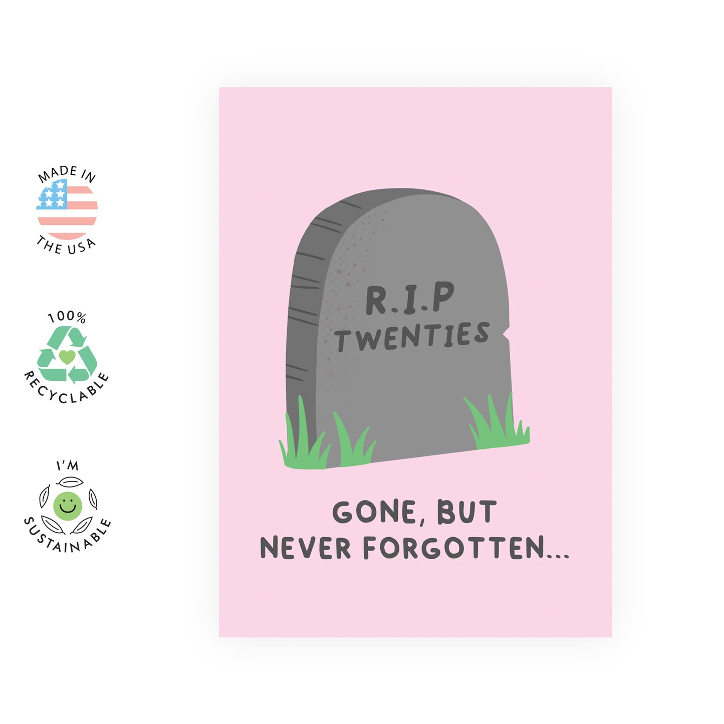 30th Birthday Card - RIP Twenties - For Men Women