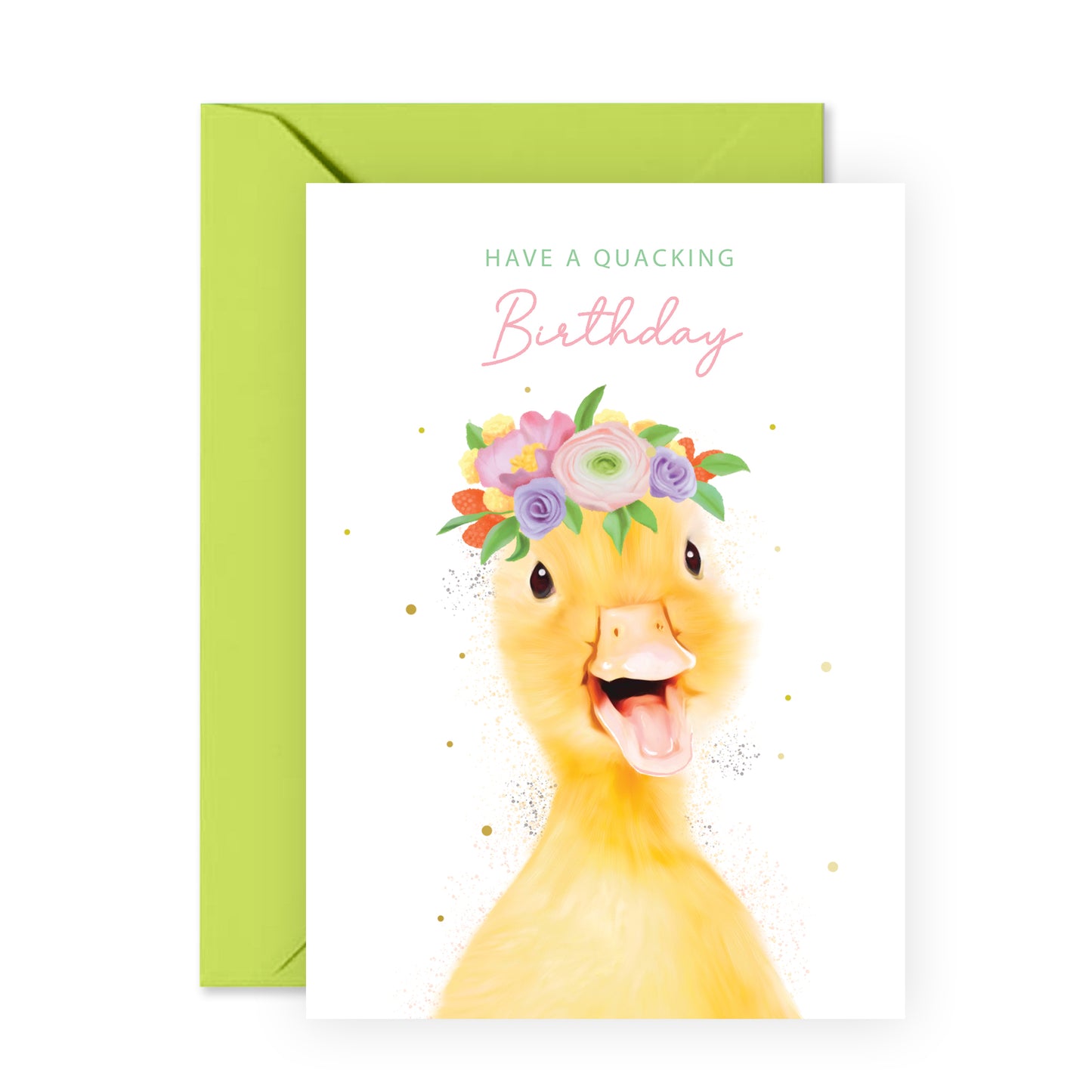 Duck Birthday Card - Have A Quacking Birthday - For Women Girls
