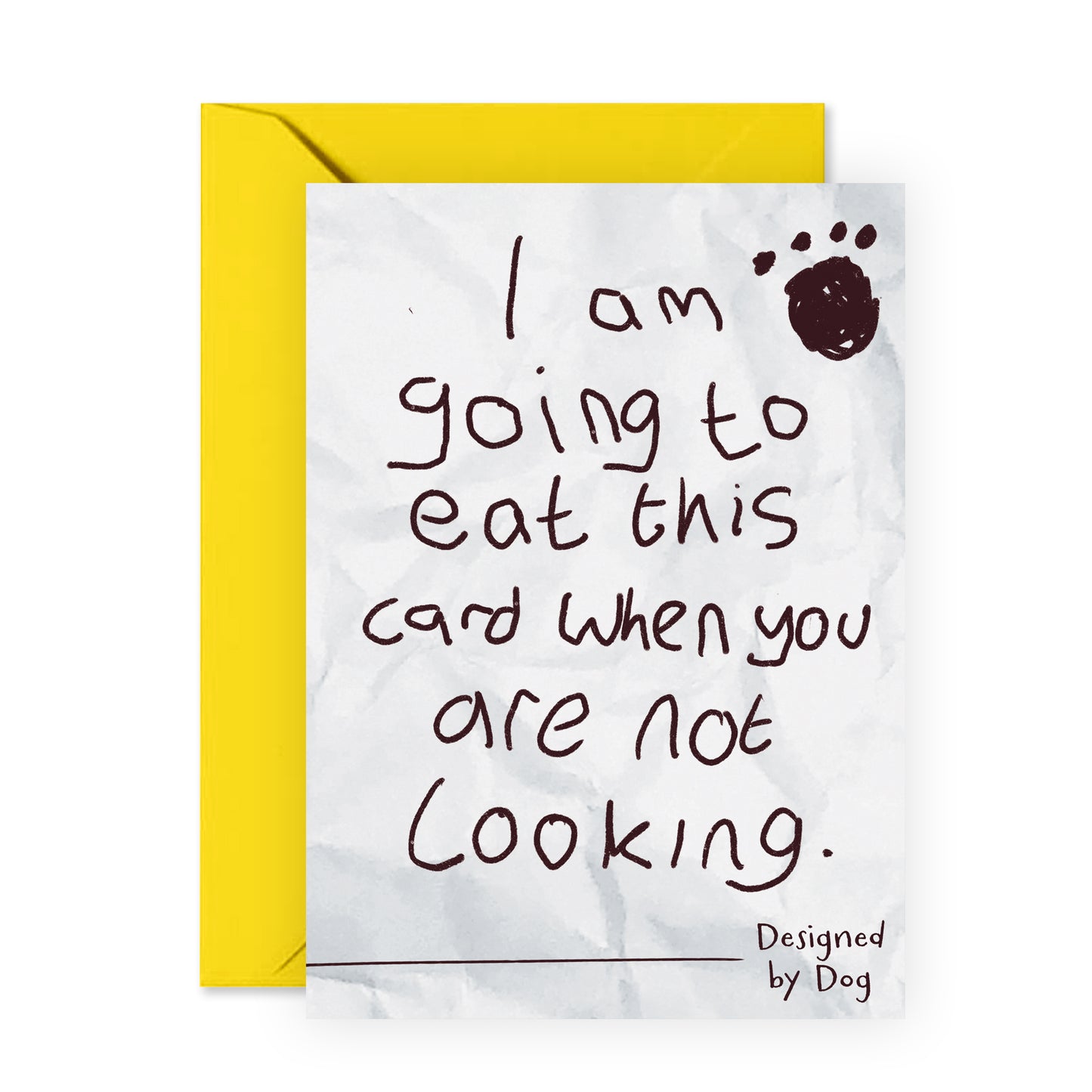 Dog Birthday Card - Designed By Dog - For Men Women