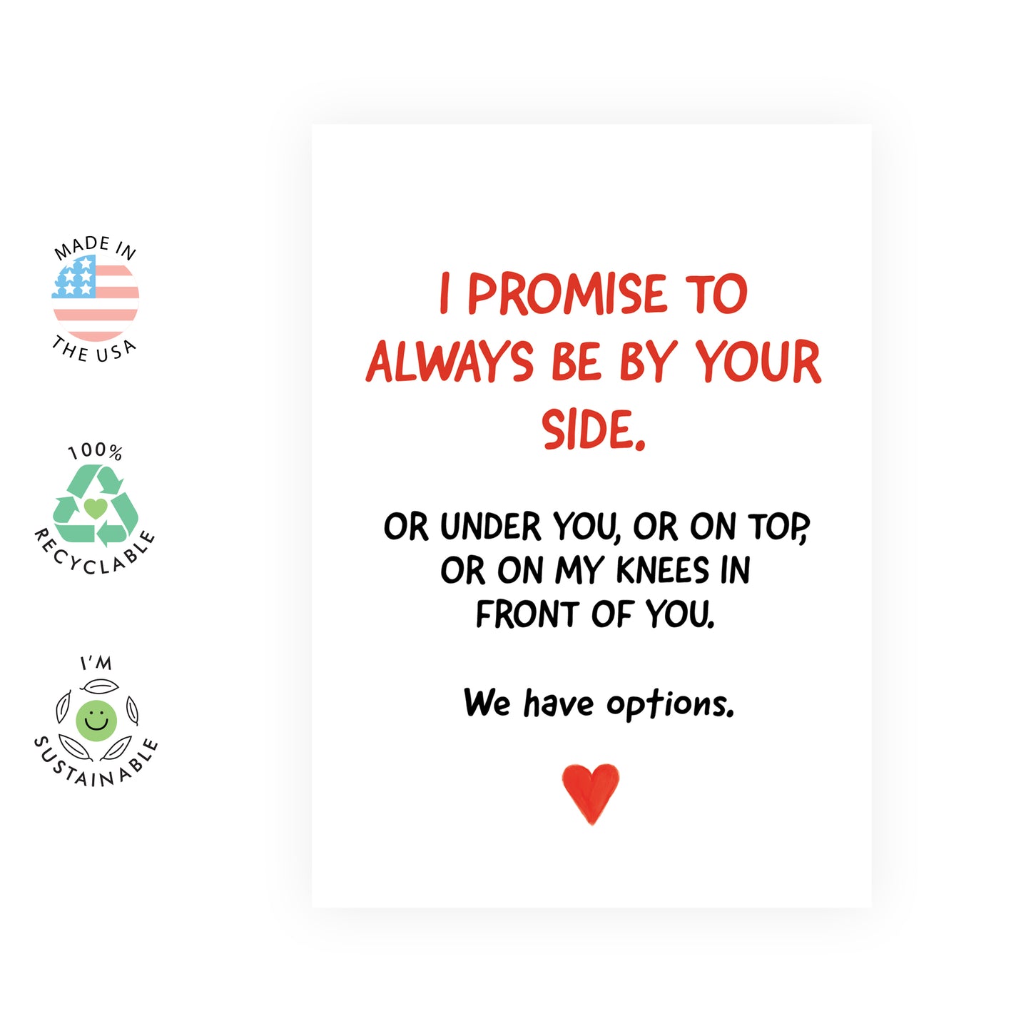 Funny Anniversary Card - We Have Options - For Men Women