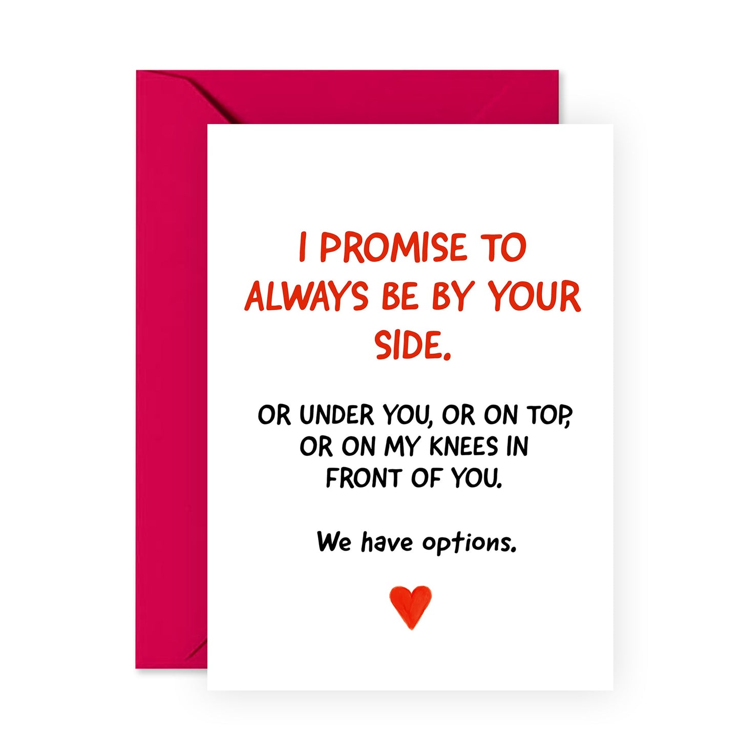 Funny Anniversary Card - We Have Options - For Men Women