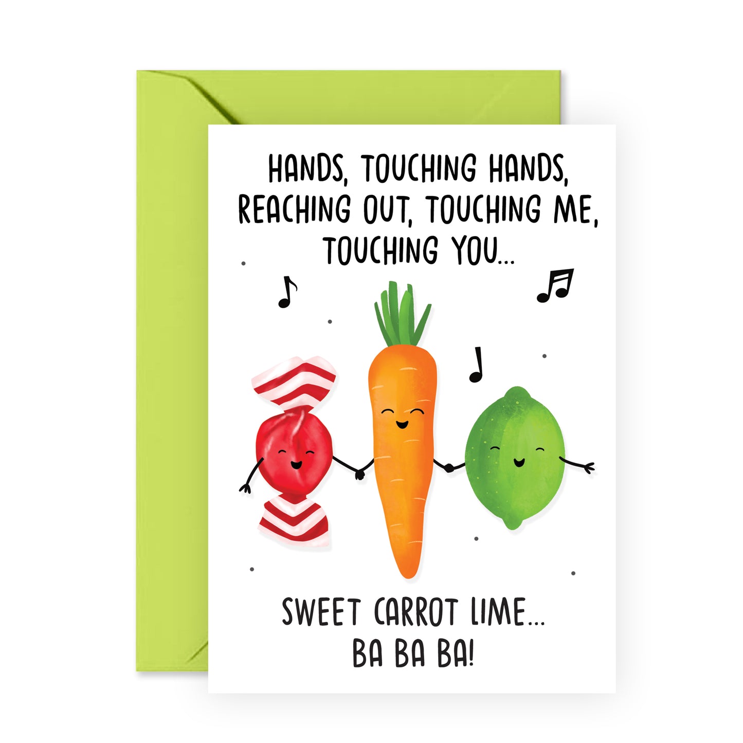 All Occasion Card - Sweet Carrot Lime - For Men Women