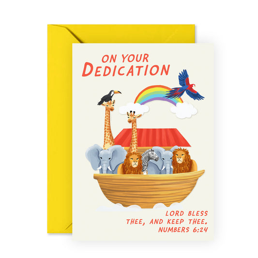 Cute Congratulations Card - On Your Dedication - For Kids Boys Girls