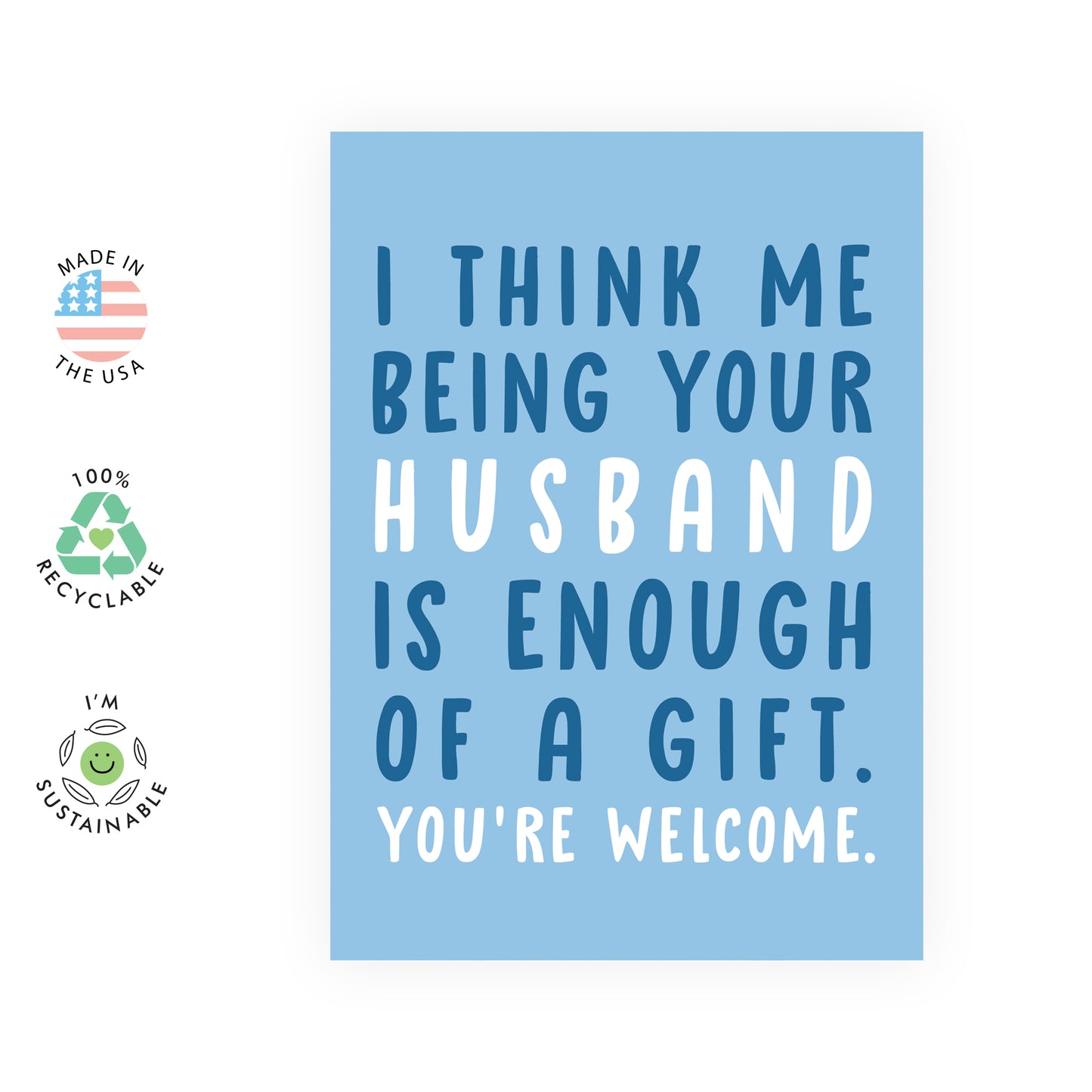 Wife Anniversary Card - Me Being Your Husband - For Women