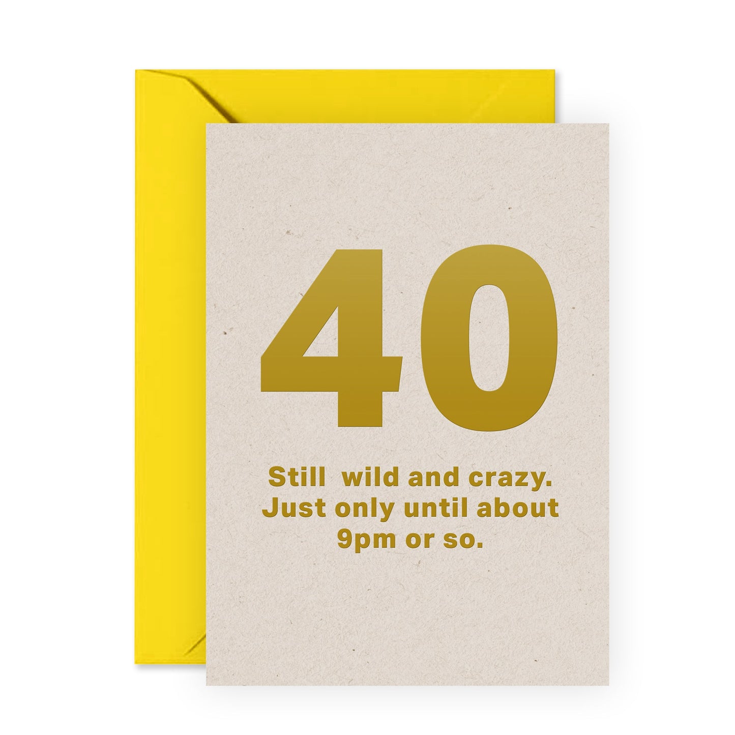 40th Birthday Card for Women - Forties Fortieth - Birthday Card Sister Brother Best Friend - Men Birthday Cards - Age 40 - Comes With Fun Stickers - Made In The UK