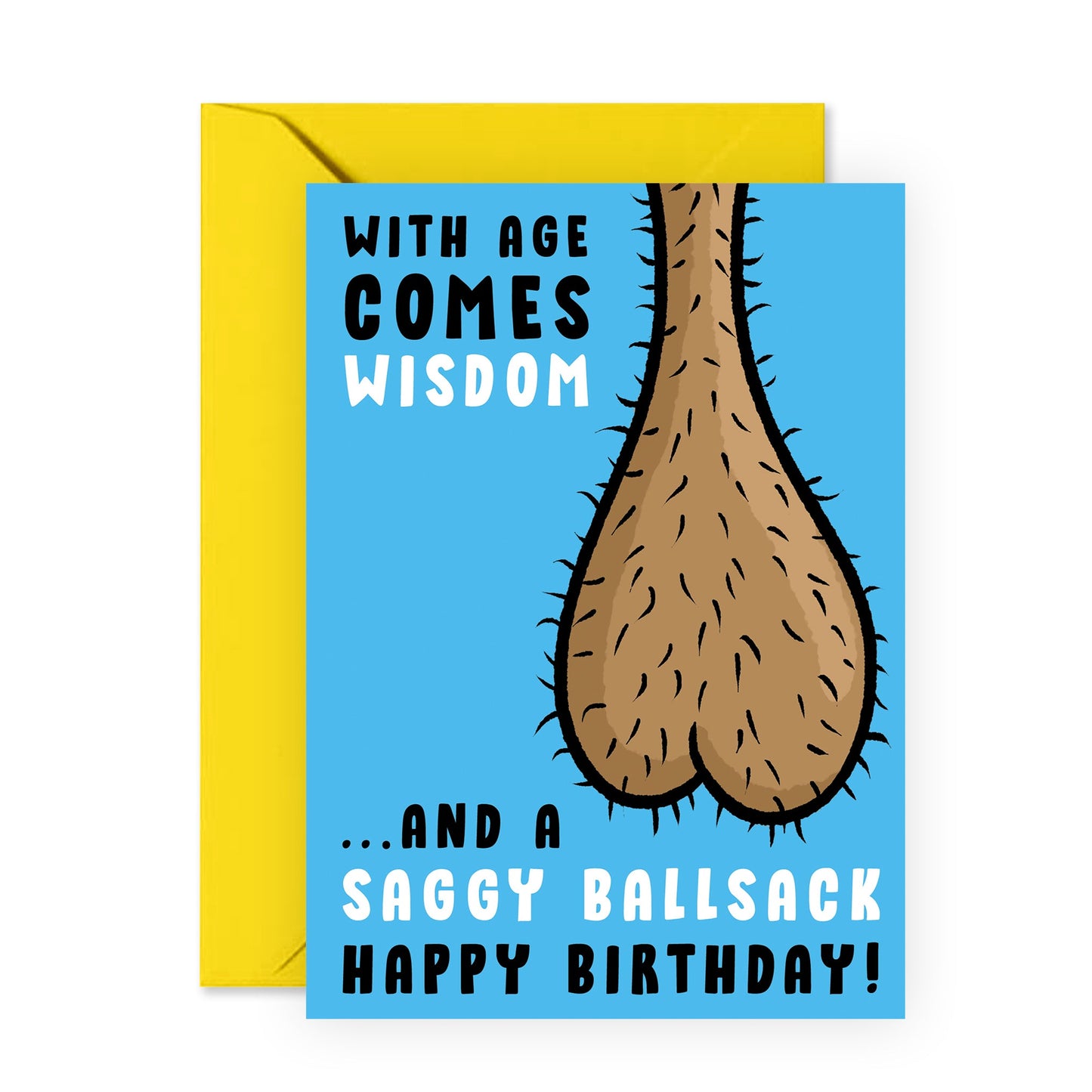 Funny Birthday Cards For Men - Male Birthday Card - Rude Gag - Hilarious Gifts For Him - For Husband Boyfriend Dad - Comes With Stickers