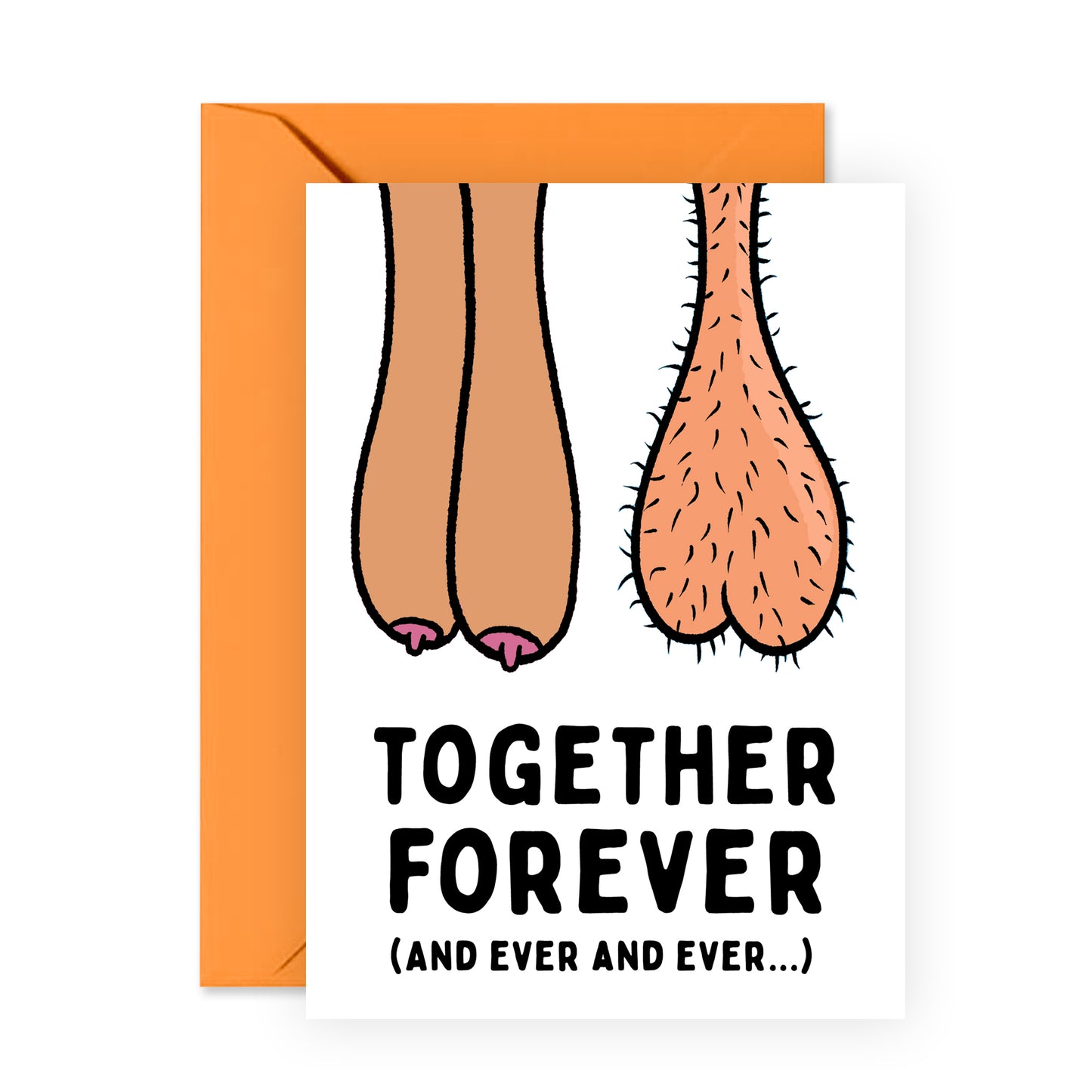 Funny Anniversary Card - Together Forever - For Men Women Him Her
