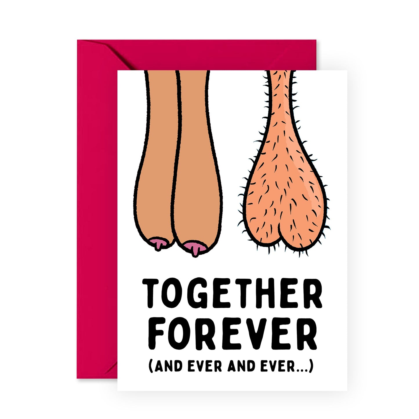 Funny Anniversary Card - Together Forever - For Men Women Him Her
