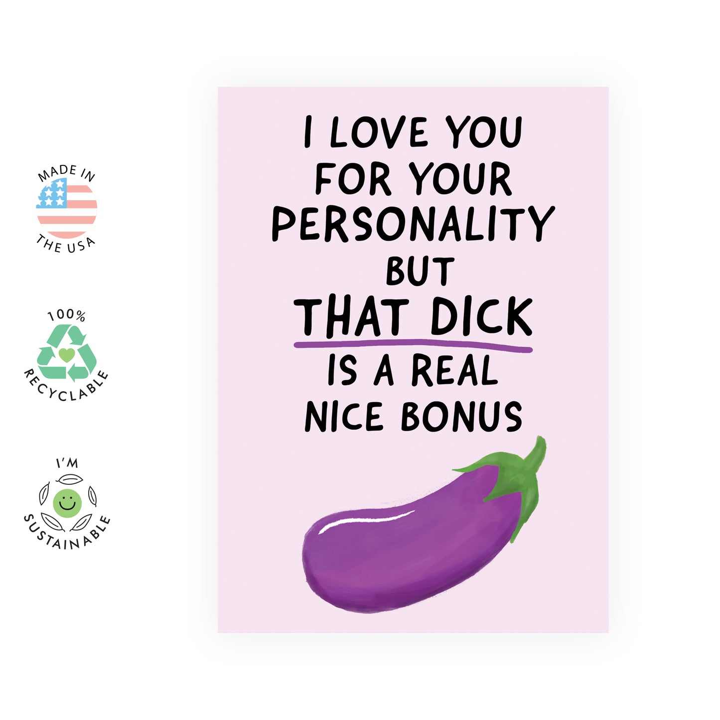 Funny Anniversary Card - Real Nice Bonus - For Men Boyfriend Husband