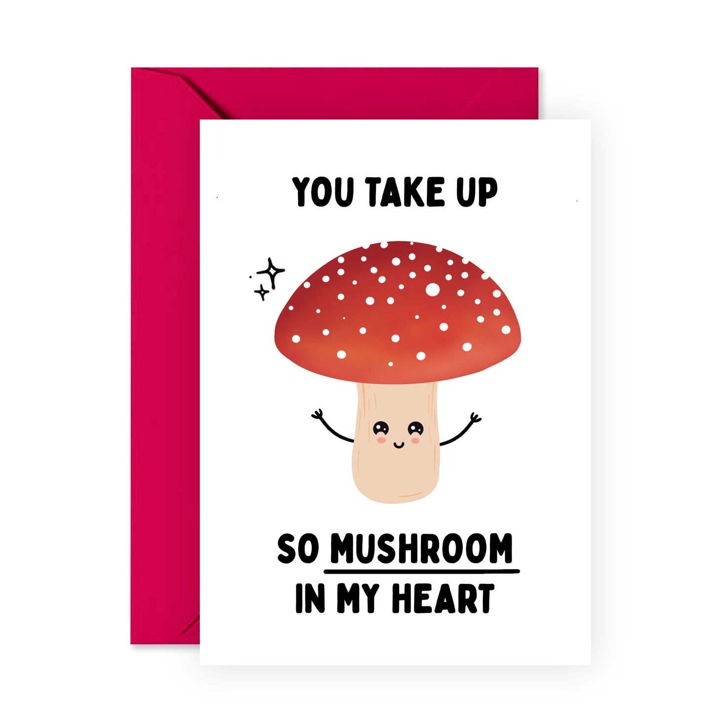 Cute Anniversary Card - Take Up So Mushroom - For Men Women