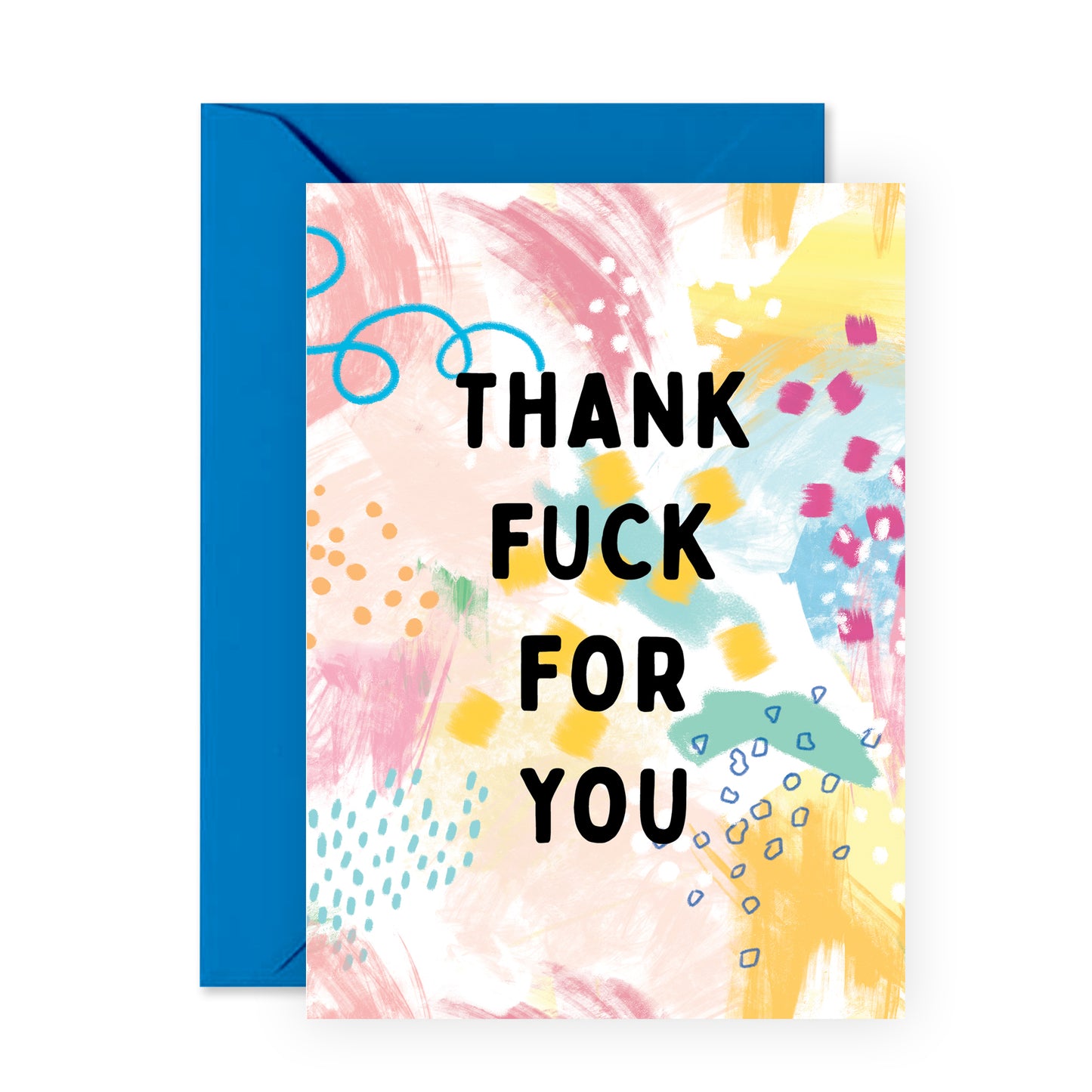 Funny Thank You Card - Thank F*ck For You - For Men Women