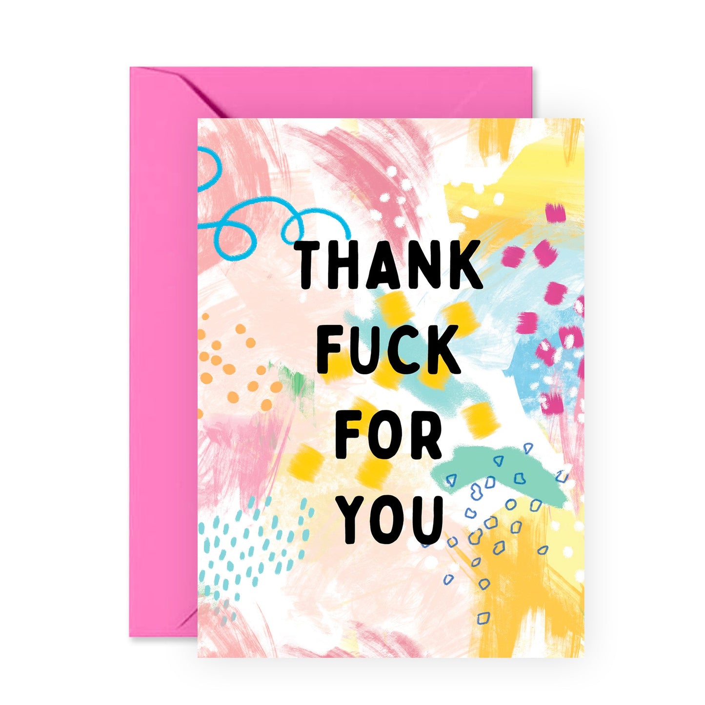 Funny Thank You Card - Thank F*ck For You - For Men Women