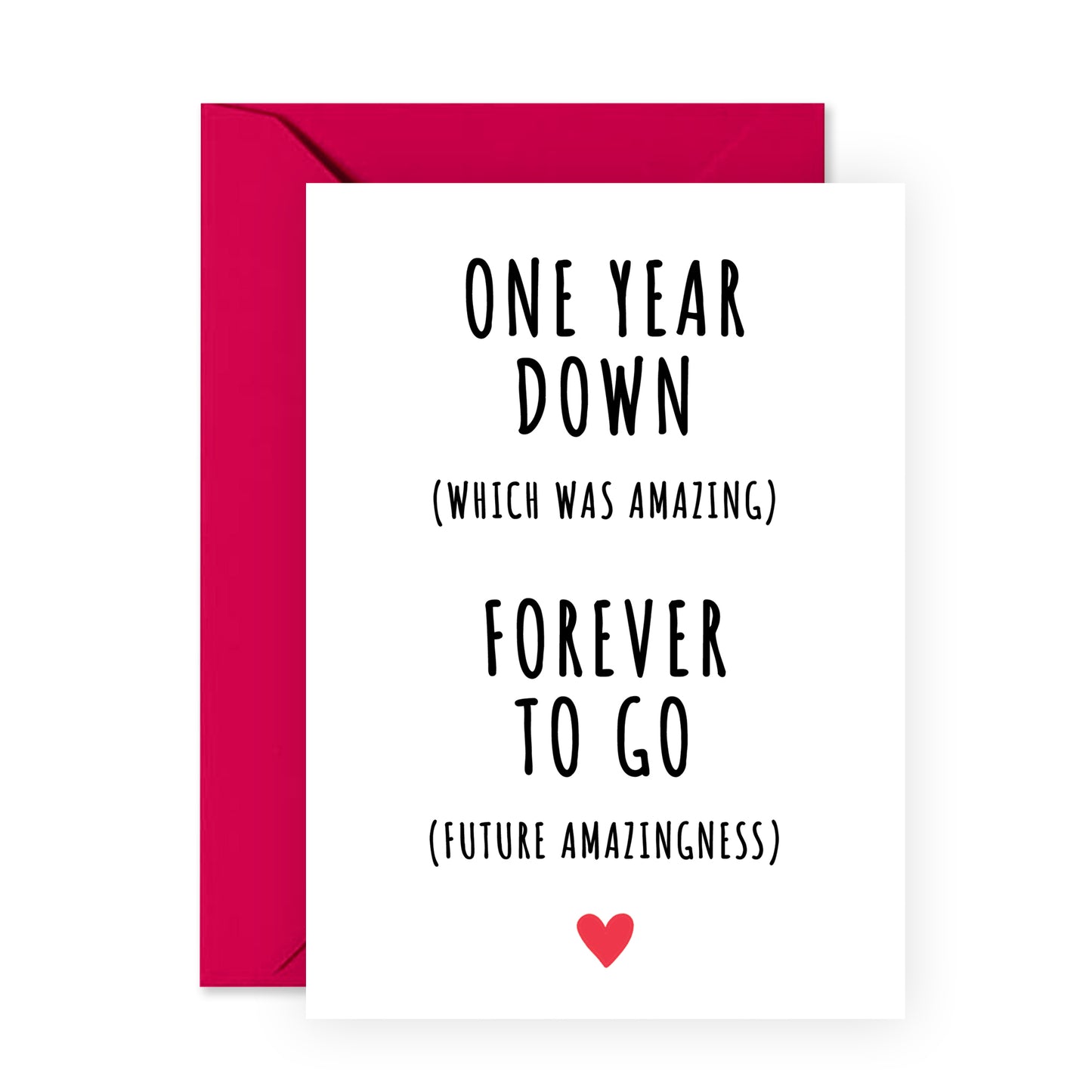 Sweet Anniversary Card - Forever To Go - For Men Women
