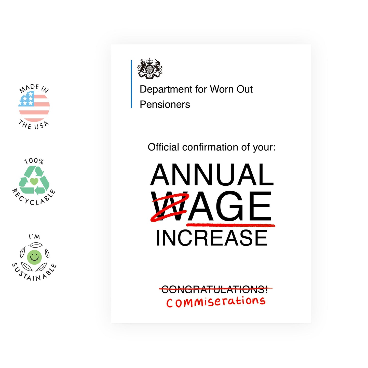 Rude Birthday Cards For Mom - Worn Out Pensioner - Dad Joke Cards - Funny Retirement Card - Funny Birthday Card For Husband - Comes With Fun Stickers - Made In Uk
