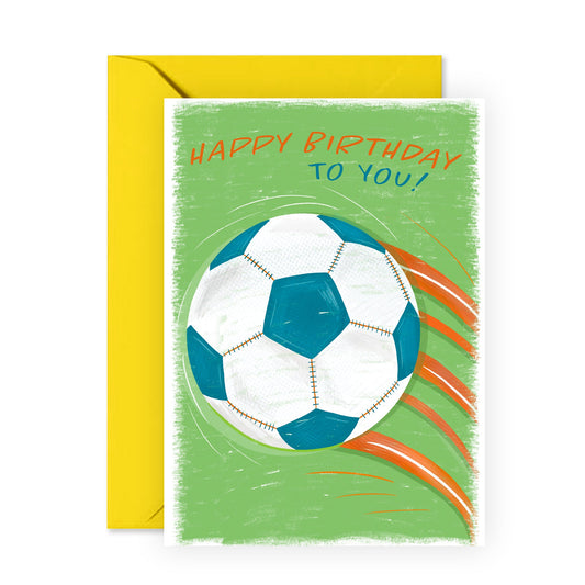 Football Birthday Cards For Son Daughter - Son Birthday Cards - Happy Birthday Cards - Sports Soccer - Nephew Birthday Card - Gifts For Grandson - Comes With Fun Stickers