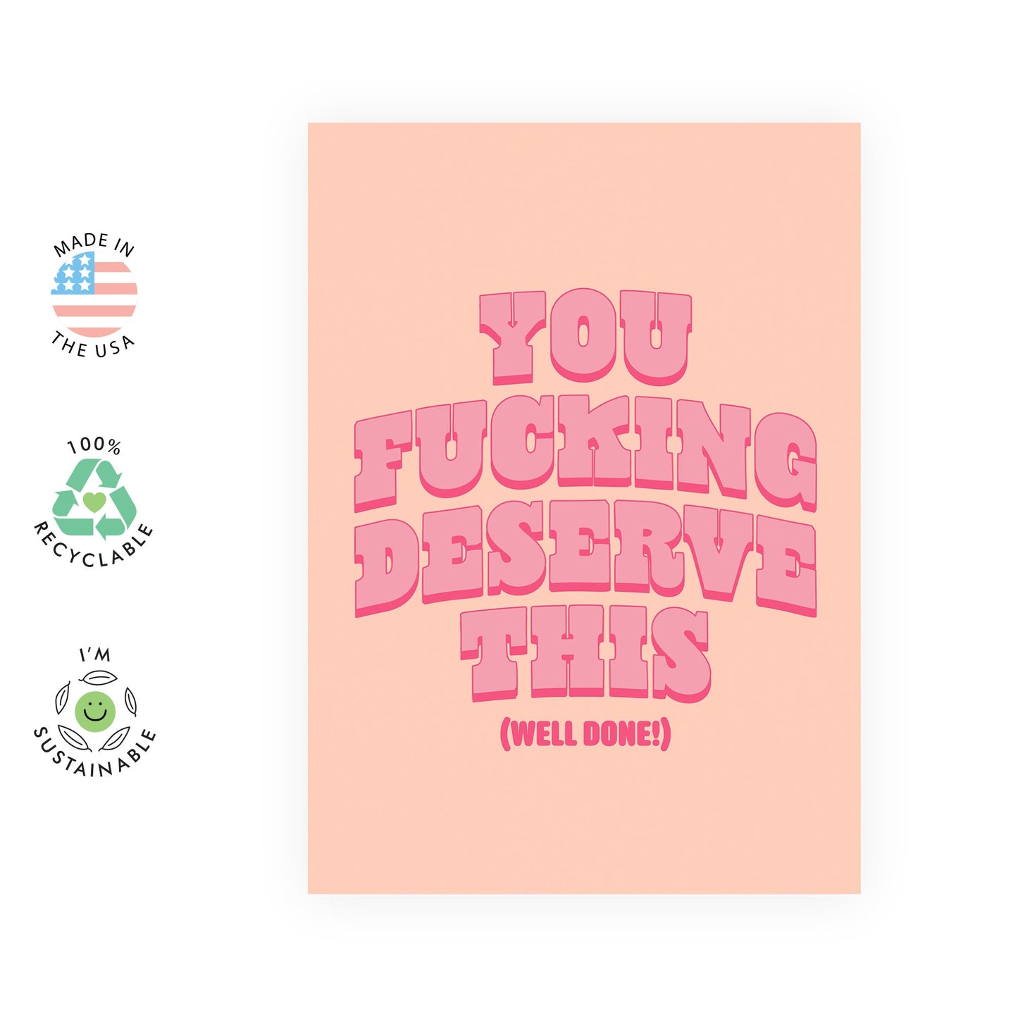 Congratulations Cards - Well Done Card - New Job, Promotion, Achievement,Graduation Gifts - For Men Women Him Her Colleagues Coworker Niece Daughter - Comes With Stickers