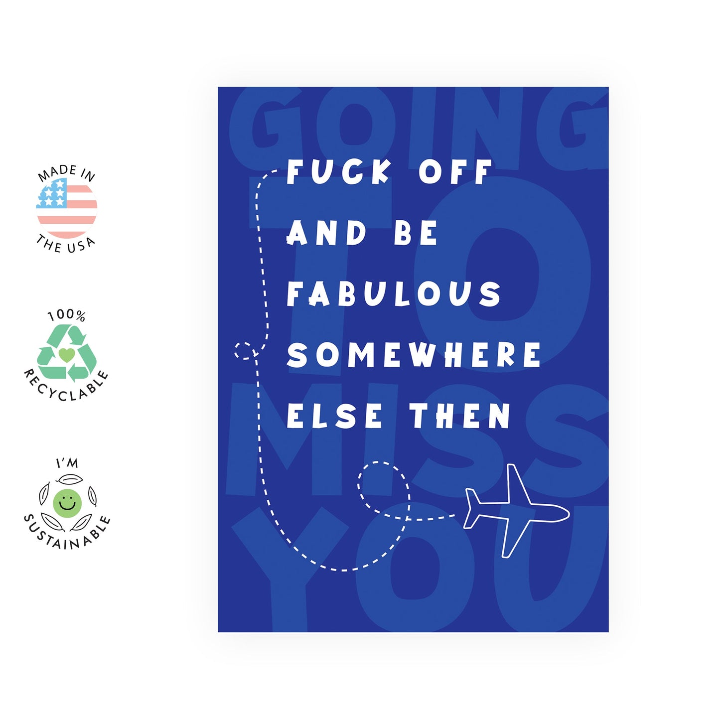 Goodbye Cards For Men Aand Women - Coworker Leaving Card - Farewell Card For Flatmate - College Send Off Gifts For Son Daughter - Moving Gifts For Best Friend - Comes With Fun Stickers