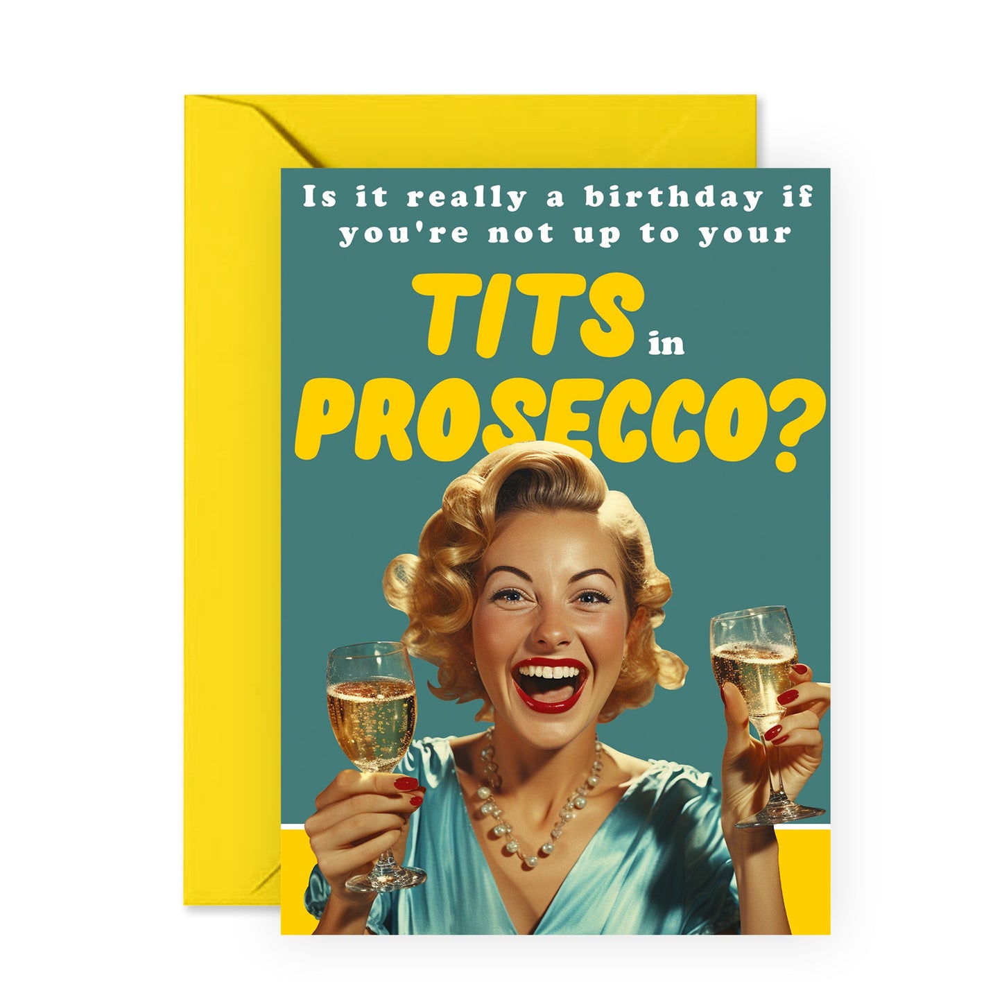 Female Birthday Card For Friends - Prosecco - Fabulous Birthday Cards For Women - Gifts For Best Friends Mom Sister Auntie - Comes With Fun Stickers