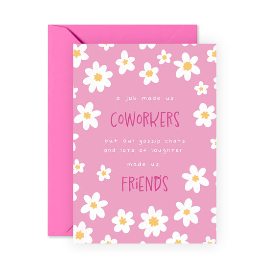Coworker Greeting Cards for Women - Birthday Card For Work Best Friend - Colleague Leaving Gifts - Appreciation Cards For Officemates - Come With Fun Stickers