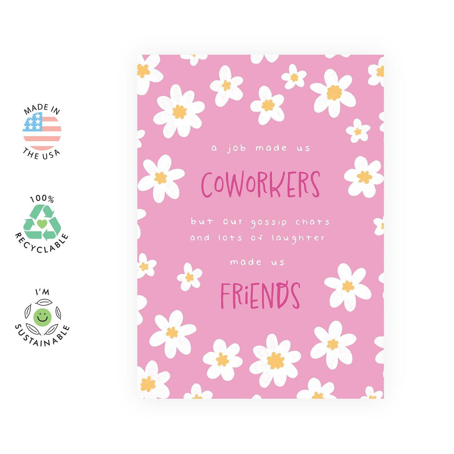 Coworker Greeting Cards for Women - Birthday Card For Work Best Friend - Colleague Leaving Gifts - Appreciation Cards For Officemates - Come With Fun Stickers