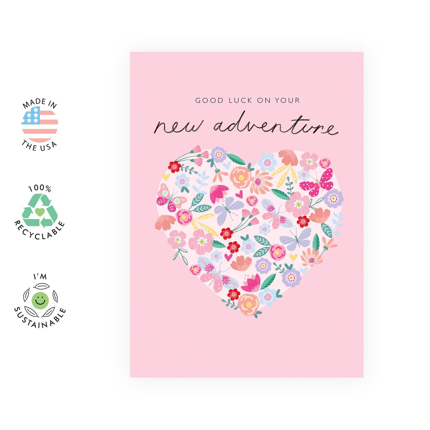 Congratulations On Your New Job Card - Good Luck On New Adventure - Congratulations On Your New Job Colleagues - Affirmation Gifts For Women Him Her - Comes With Fun Stickers
