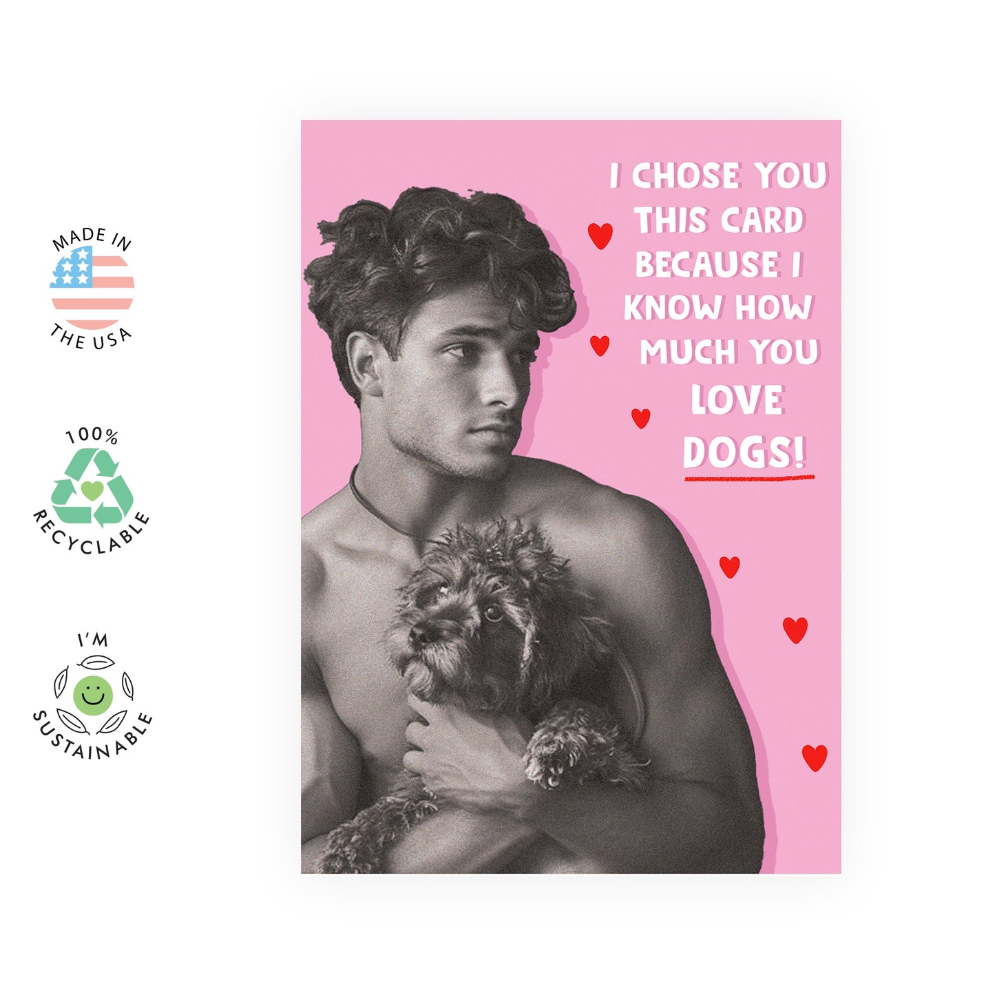Best Friend Birthday Card - I Chose You This Card Because - Funny Dog Birthday Card For Sister Bestie Humor - Hilarious Gifts For Her Women Female Friends - Comes With Stickers
