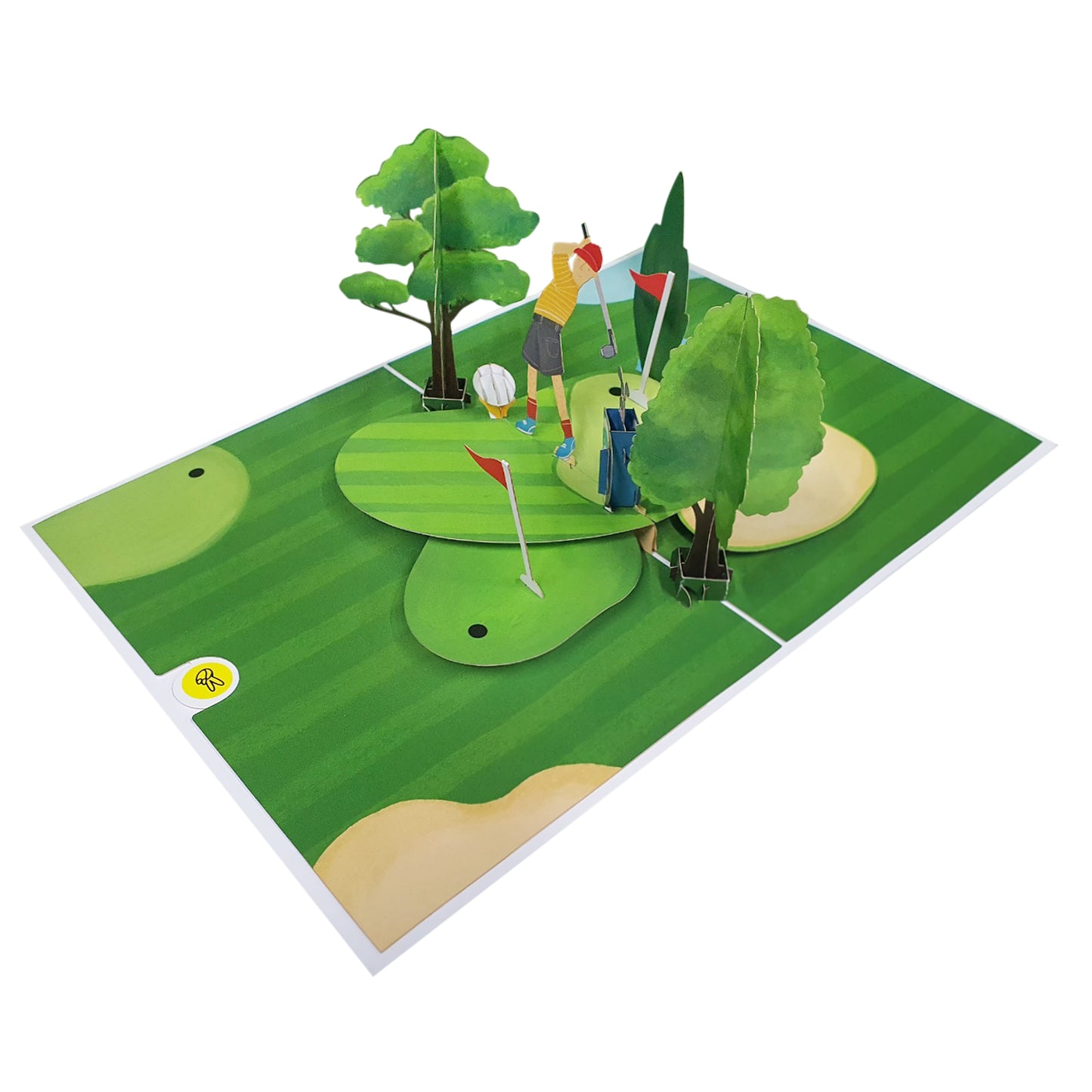 Sports Pop Up Card - Golf - For Men Women Boys Girls